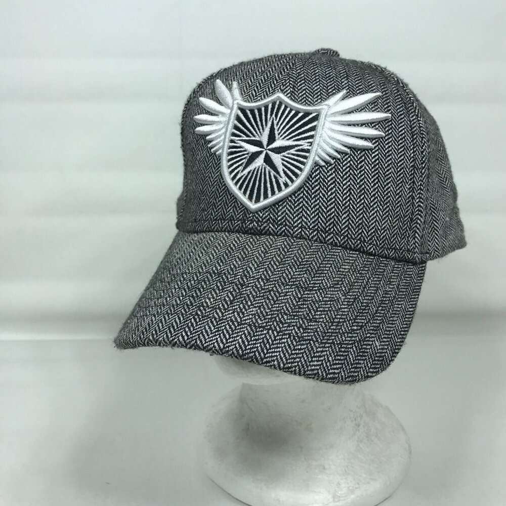 Pugs Gear Apparel Wool Blend Herringbone Embroidered Strapback Cap Hat